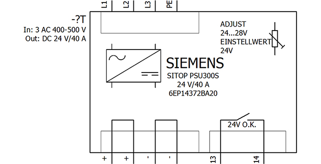 Схема блока питания sitop psu300s