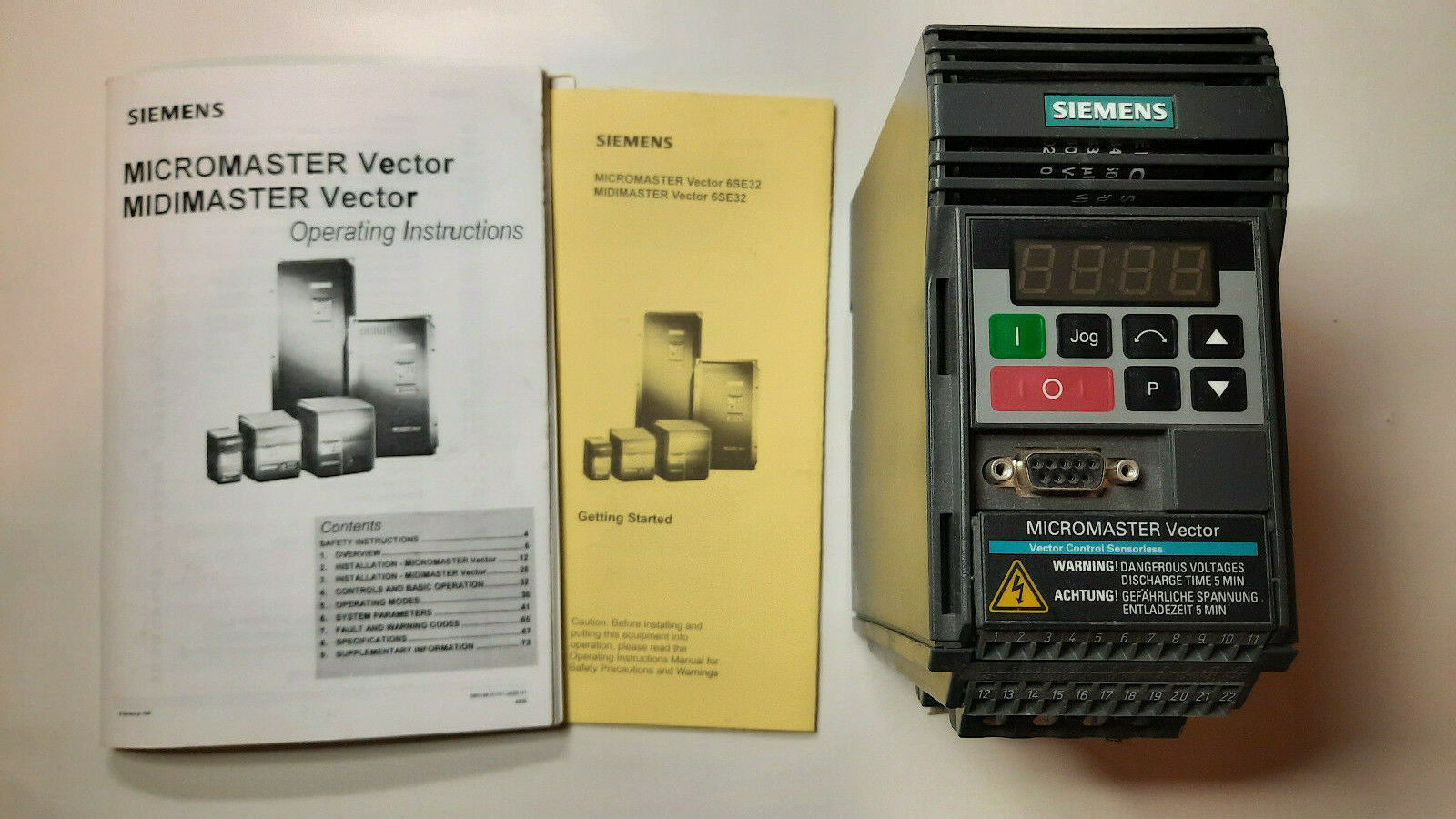 Частотный преобразователь Siemens Micromaster Vector с инструкцией пользователя